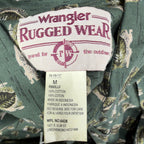 Wrangler Rugged Wear Leaf Print Shirt Mens M Green Cotton NWT R960LLV New - take2supply