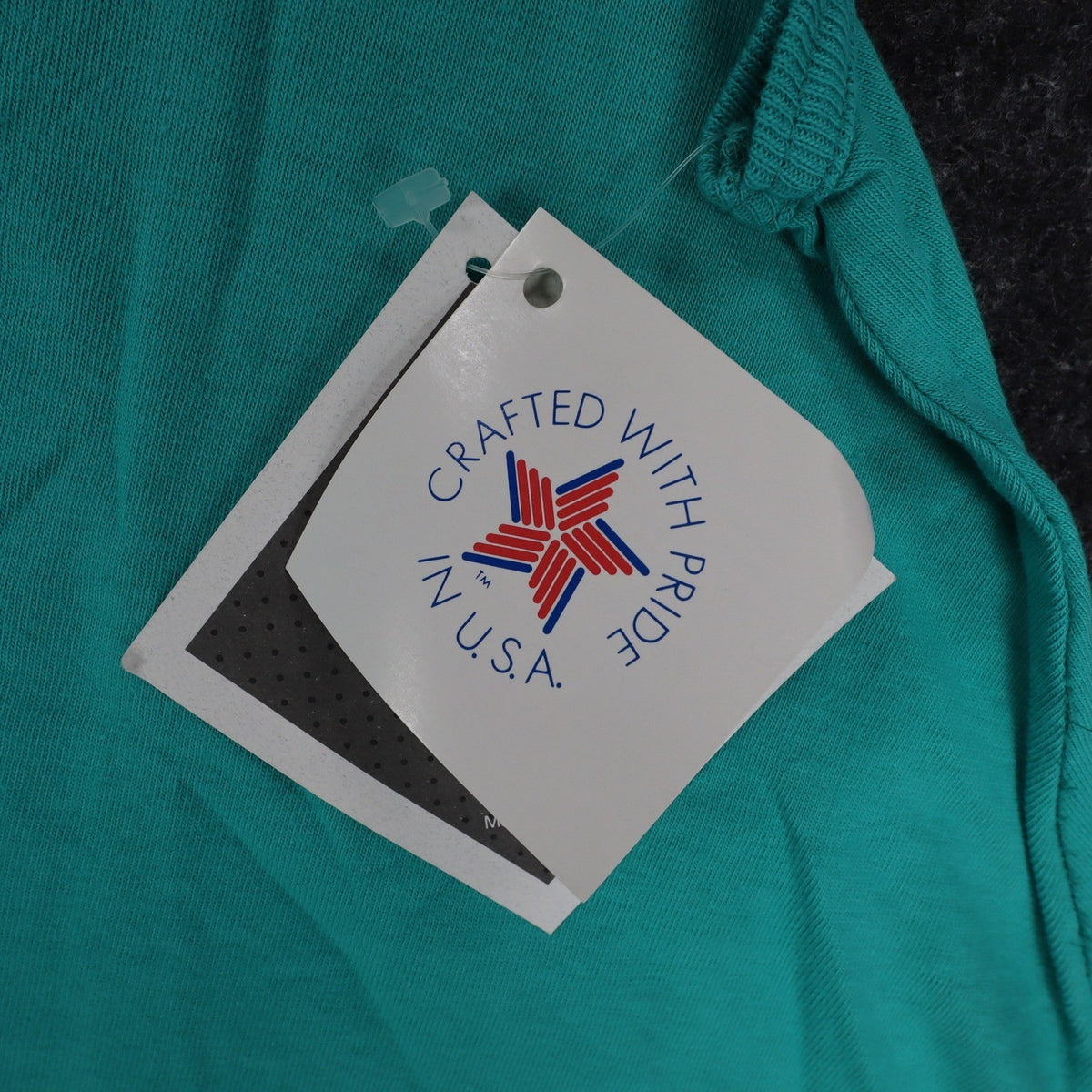Hang Ten Tank Top Womens XS Vintage 90s Teal Cotton A-Line Sleeveless USA Made - take2supply