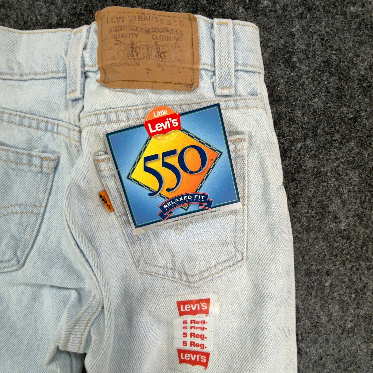Levi's 550 Boys 5 Regular Light Wash Relaxed Vintage 90s Jeans - take2supply