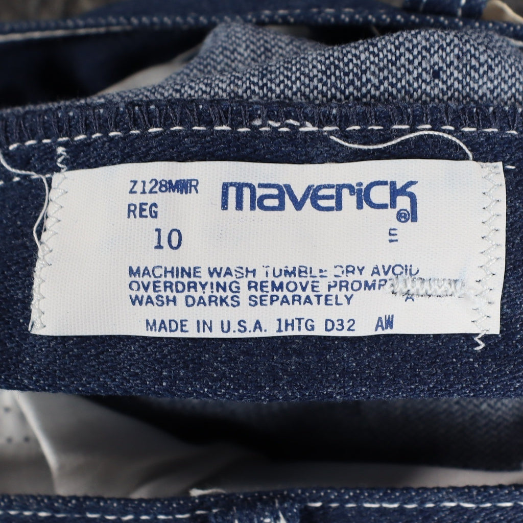 Maverick Straight Leg Jeans Boys 10 Reg Vintage 70s Blue Cotton Poly USA C951 - take2supply