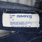 Maverick Straight Leg Jeans Boys 10 Reg Vintage Blue Cotton Blend Deadstock USA - take2supply