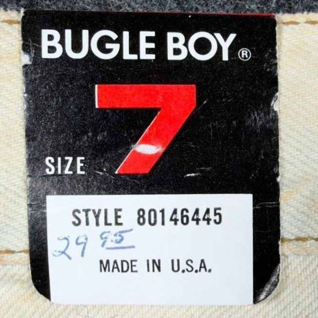 Bugle Boy Vintage 90s Jeans Womens 7 Tan Cotton NWT Made in USA High Waist Denim - take2supply