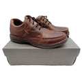 Hush Puppies Randall Mens Size 11 M Chestnut Leather Moc Toe Oxford H100551 - take2supply