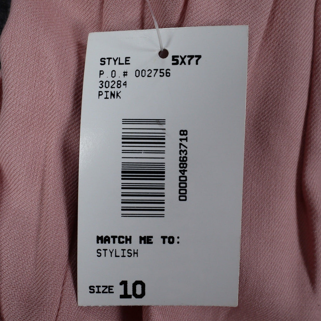 Southern Lady Womens Size 10 Pink Pleated Dress Pants NWT Made in USA 5X77 - take2supply