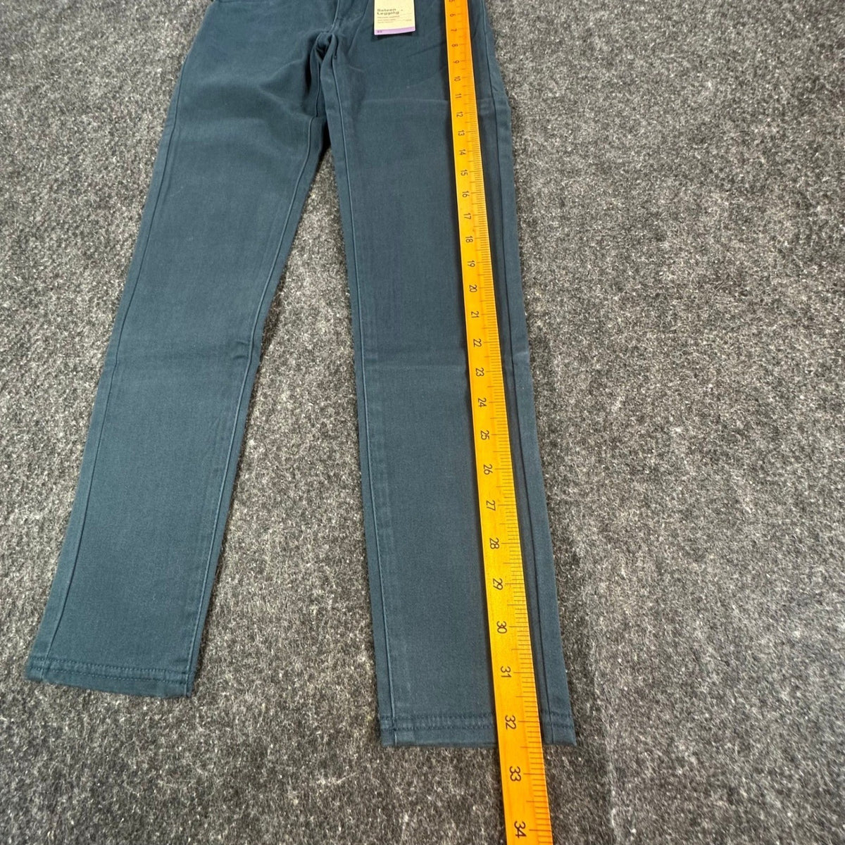 Levi's Vintage 80s Sateen Legging Girls 10 Reg Teal Cotton Slim Stretch NOS - take2supply