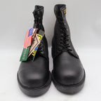 Walker SafetyFirst Steel Toe Work Boots Mens 13 D Vintage 90s USA Black Leather - take2supply