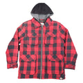 Dickies Rancher Jacket Mens Medium Red Black Buffalo Plaid Detachable Hood NWT - take2supply
