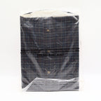 Foxfire Shirt Mens M Navy Windowpane Plaid Cotton Blend Button Down Collar NWT - take2supply