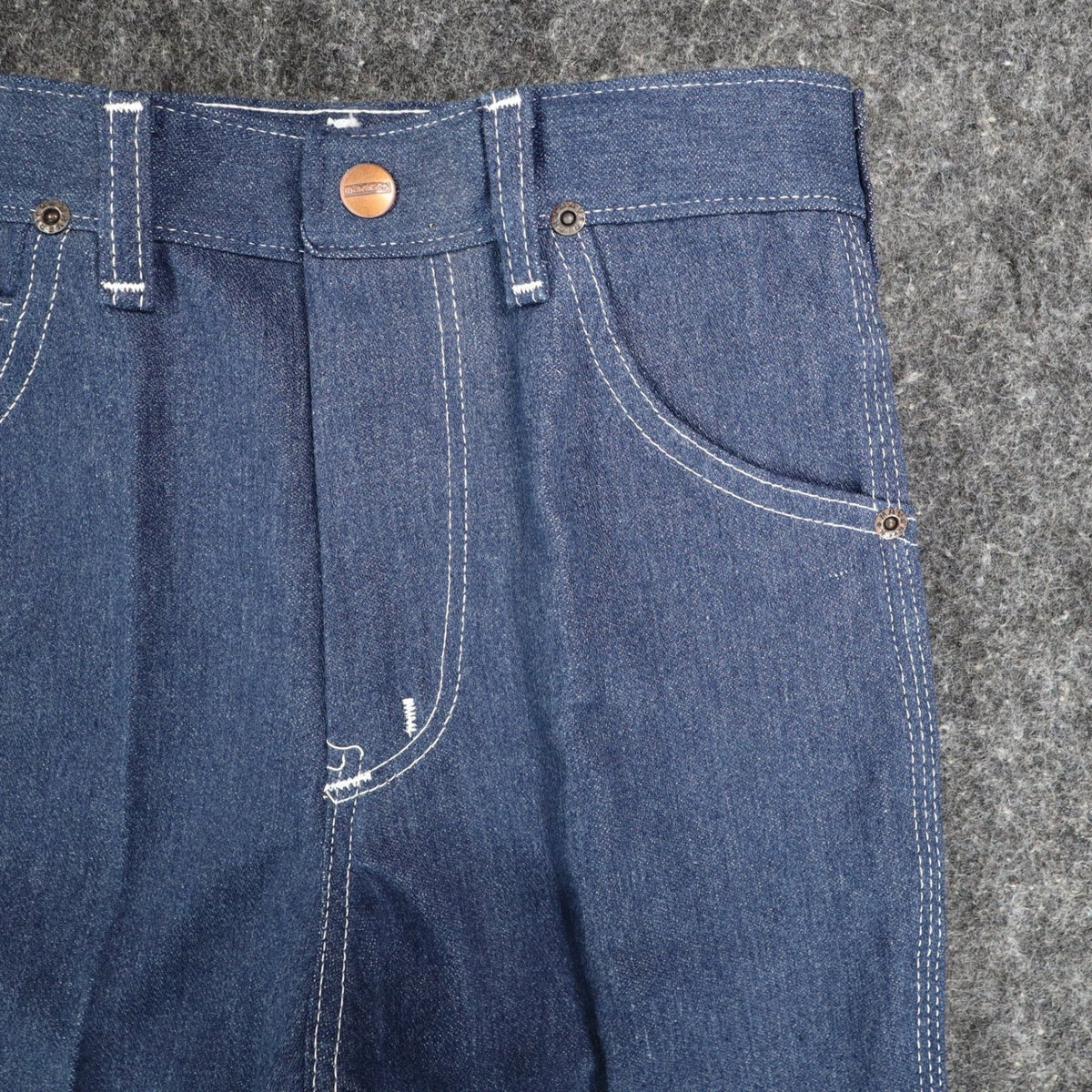 Maverick Straight Leg Jeans Boys 12 Regular Vintage 70s Blue Deadstock USA NWT - take2supply
