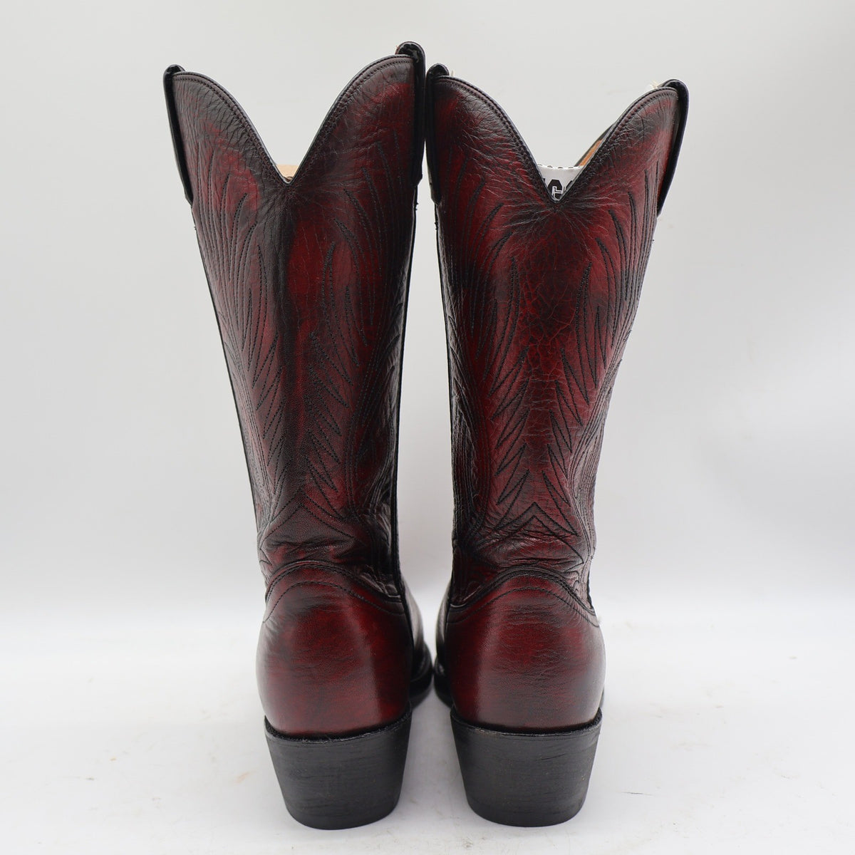 Durango Cowboy Boots Mens 8 D Vintage 2005 Black Cherry Leather Western SW4225 - take2supply