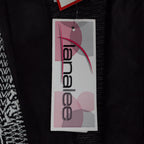 Lana Lee Cardigan Jacket Womens Medium Black White Geometric Open Front NWT - take2supply