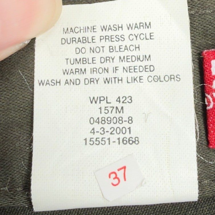 Levi's Y2K 550 Relaxed Tapered Jeans Womens 12 Olive Green NWT Stretch Deadstock - take2supply