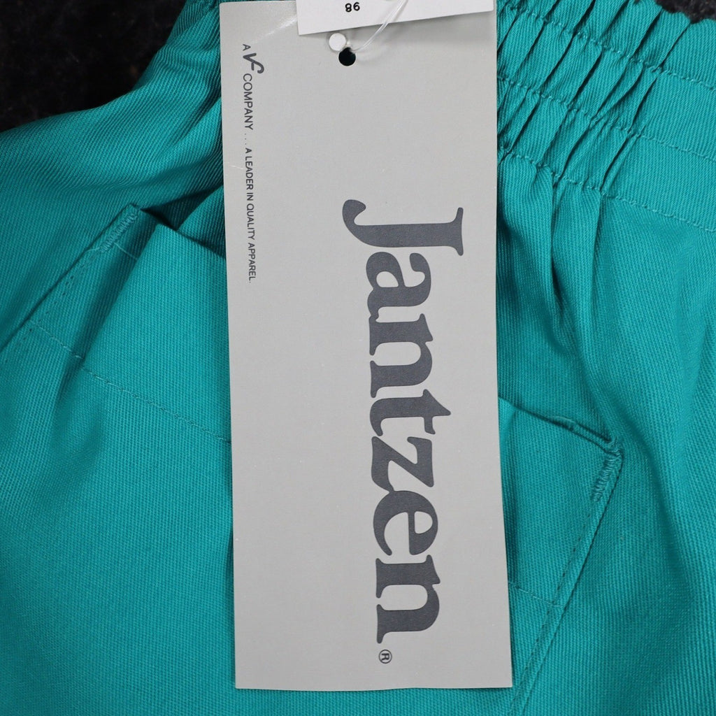 Jantzen Shorts Mens 32 Vintage 90s Teal Green Poly Cotton Deadstock 1M550 - take2supply