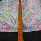 Donnkenny Blouse Womens 12 Vintage 90s Pastel Floral Sheer Stripe Button Up USA - take2supply