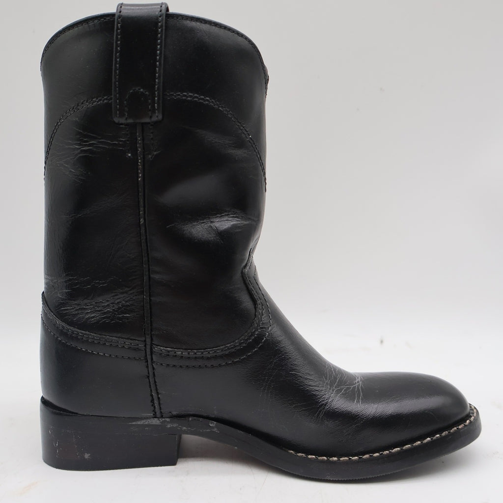 Acme Black Roper Boots Kids Size 13D Leather Western Cowboy Style 03122 - take2supply