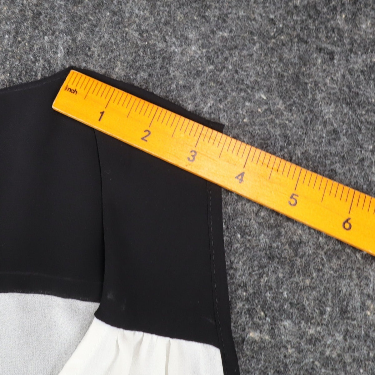 mymichelle Sleeveless Blouse Large White Black Bow Chiffon Faux Wrap Top - take2supply