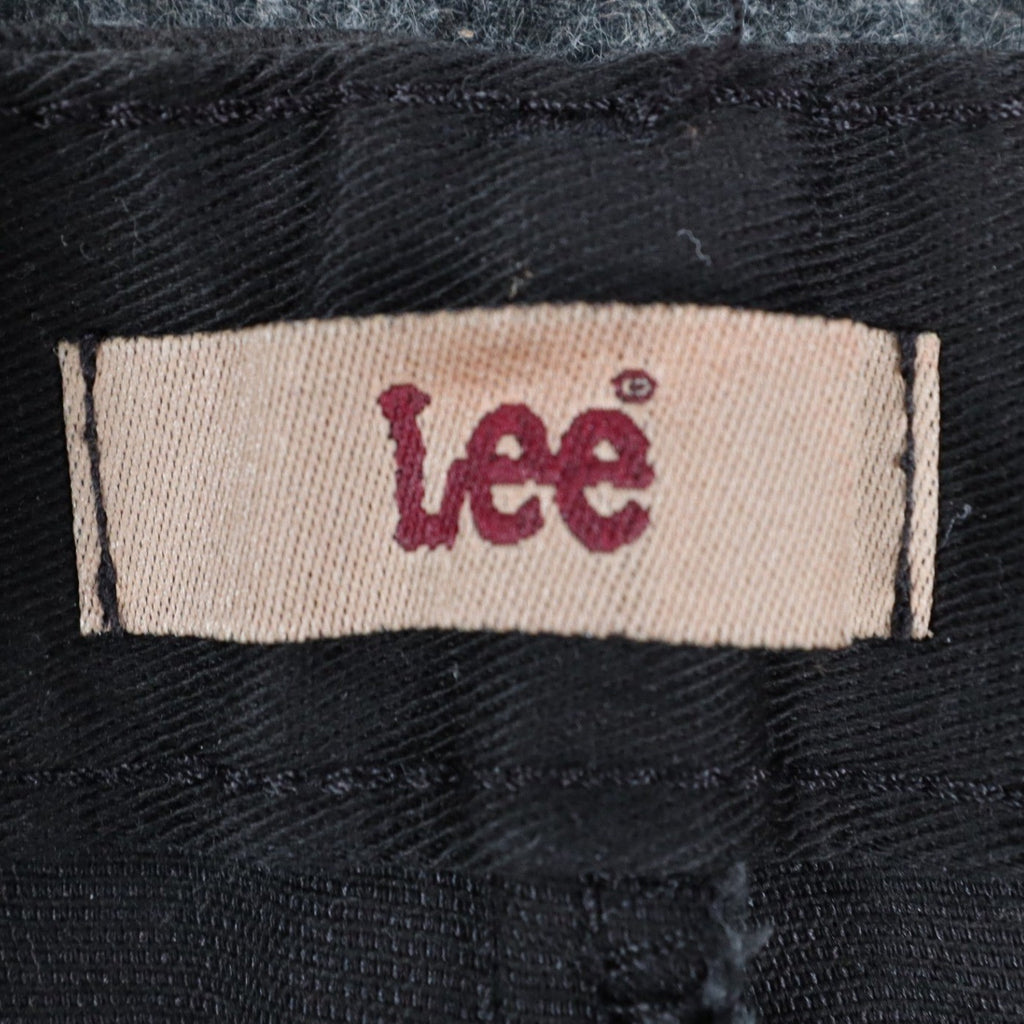 Lee Tapered Leg Pants Womens 16 L Black Side Elastic Stretch Pleated C864 - take2supply