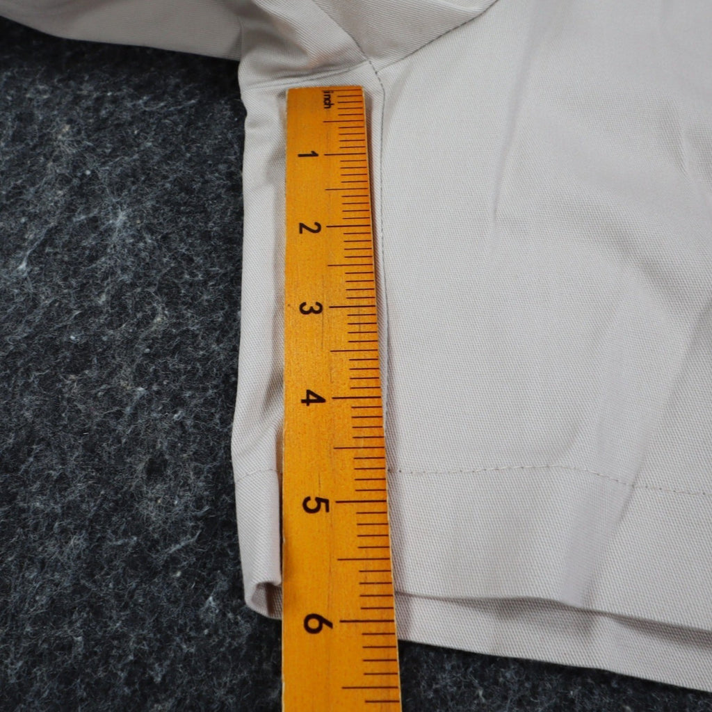 On The Verge Pleated Shorts Women 10 Vintage 90s Beige Cotton Made in USA NWT - take2supply
