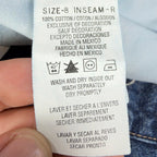 Tommy Hilfiger Y2K Classic Tapered Jeans Womens 8R Blue Cotton NWT Deadstock - take2supply