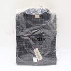 Foxfire Button Down Shirt Mens XL Navy Blue Grid Check Cotton Blend NWT - take2supply