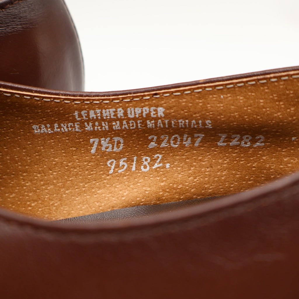 Barclay Loafers Mens 7.5 D Vintage Brown Leather Slip On Dress Shoes 95182 - take2supply