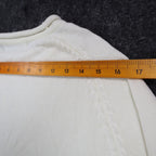 Carolyn Taylor Sweater Womens Small Cream Mock Neck Raglan Knit Top NWT - take2supply