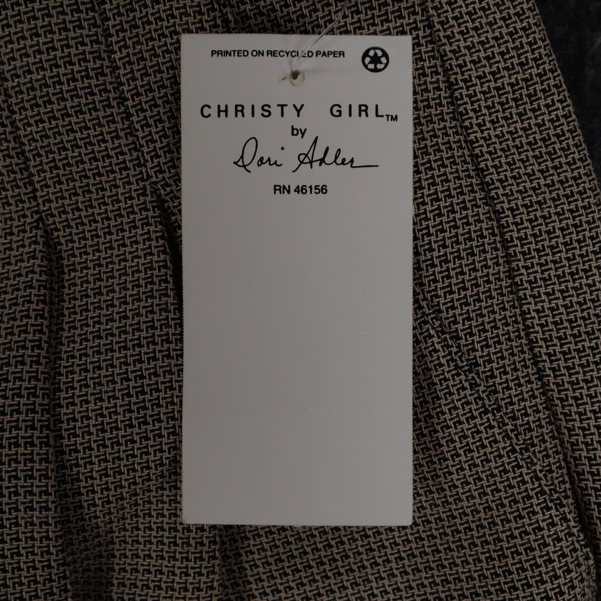 Christy Girl Dori Adler Pants Womens 12 Tan Black Belted Pleated USA NWT NOS - take2supply