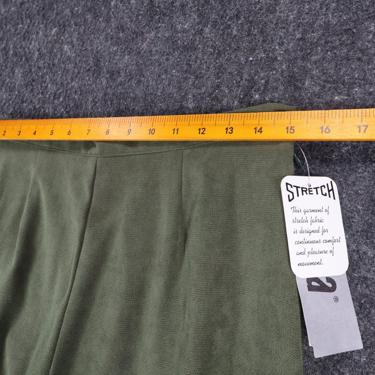 Lucia Trousers Womens 12 Vintage 90s Cactus Green Stretch Straight Leg Pants NWT - take2supply
