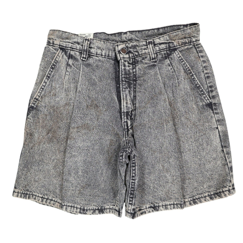 Levi's SilverTab Shorts 29 Vintage 90s Acid Wash Grey Cotton Pleated Made in USA - take2supply