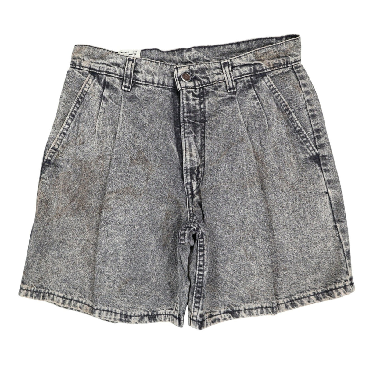 Levi's SilverTab Shorts 29 Vintage 90s Acid Wash Grey Cotton Pleated Made in USA - take2supply