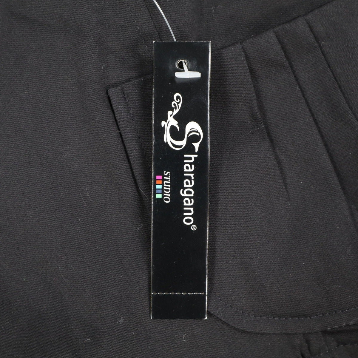 Sharagano Studio Jacket Womens M Black Short Puff Sleeve Cropped Cotton 182674 - take2supply