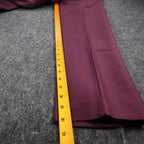 Lucia Dress Pants Womens 10 Burgundy Falling Leaves Crepe Lined High Rise New - take2supply