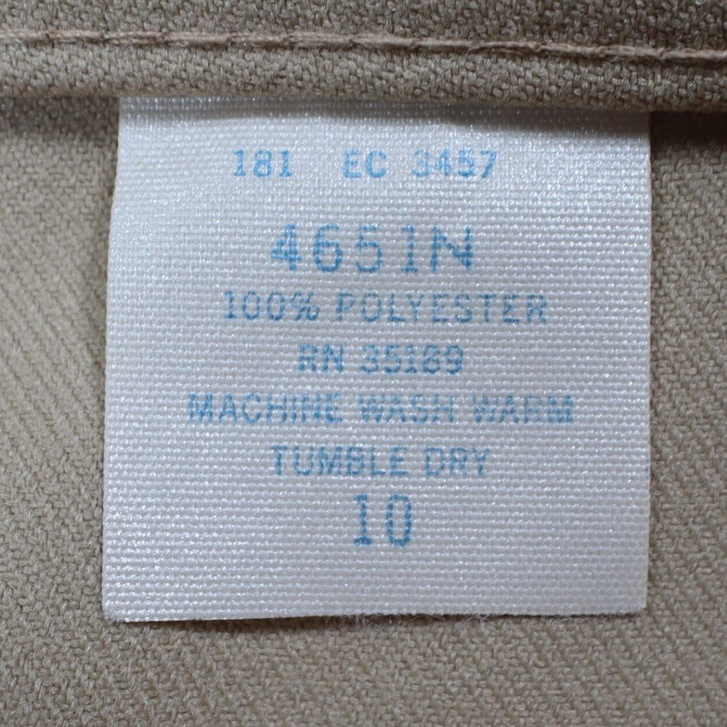 Perry Classics Wide Leg Trousers Womens 10 Vintage 70s Tan Polyester High Rise - take2supply
