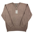 F/X Fusion V-Neck Sweater Mens XL Brown Heather Cotton Blend NWT - take2supply