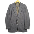 Levi Strauss Business Class Mens Grey Glen Plaid Blazer Sport Coat 40L USA Made - take2supply