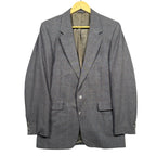 Levi Strauss Business Class Mens Grey Glen Plaid Blazer Sport Coat 40L USA Made - take2supply