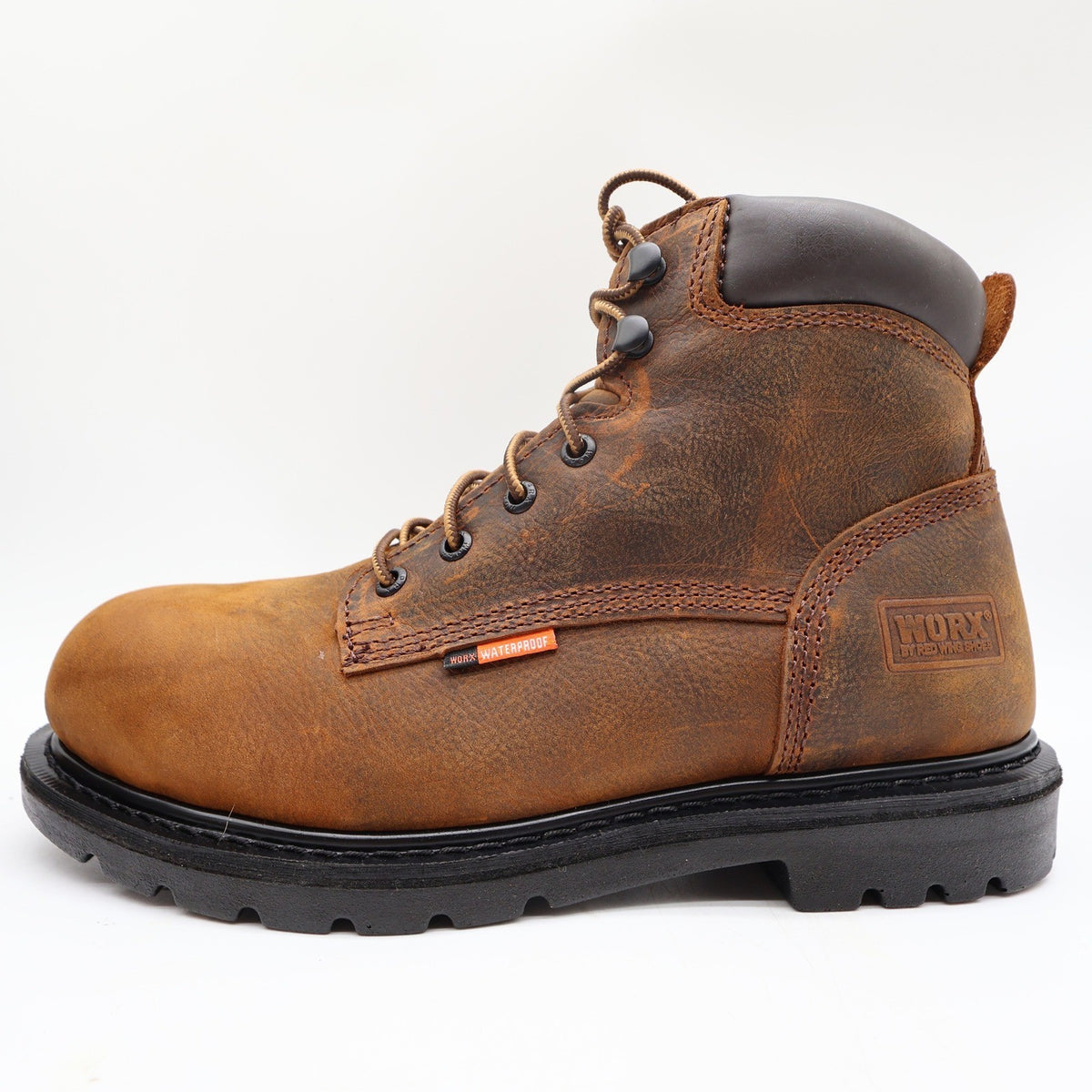 WORX by Red Wing 5606 Steel Toe Work Boots Mens 9 Brown Leather New Box - take2supply