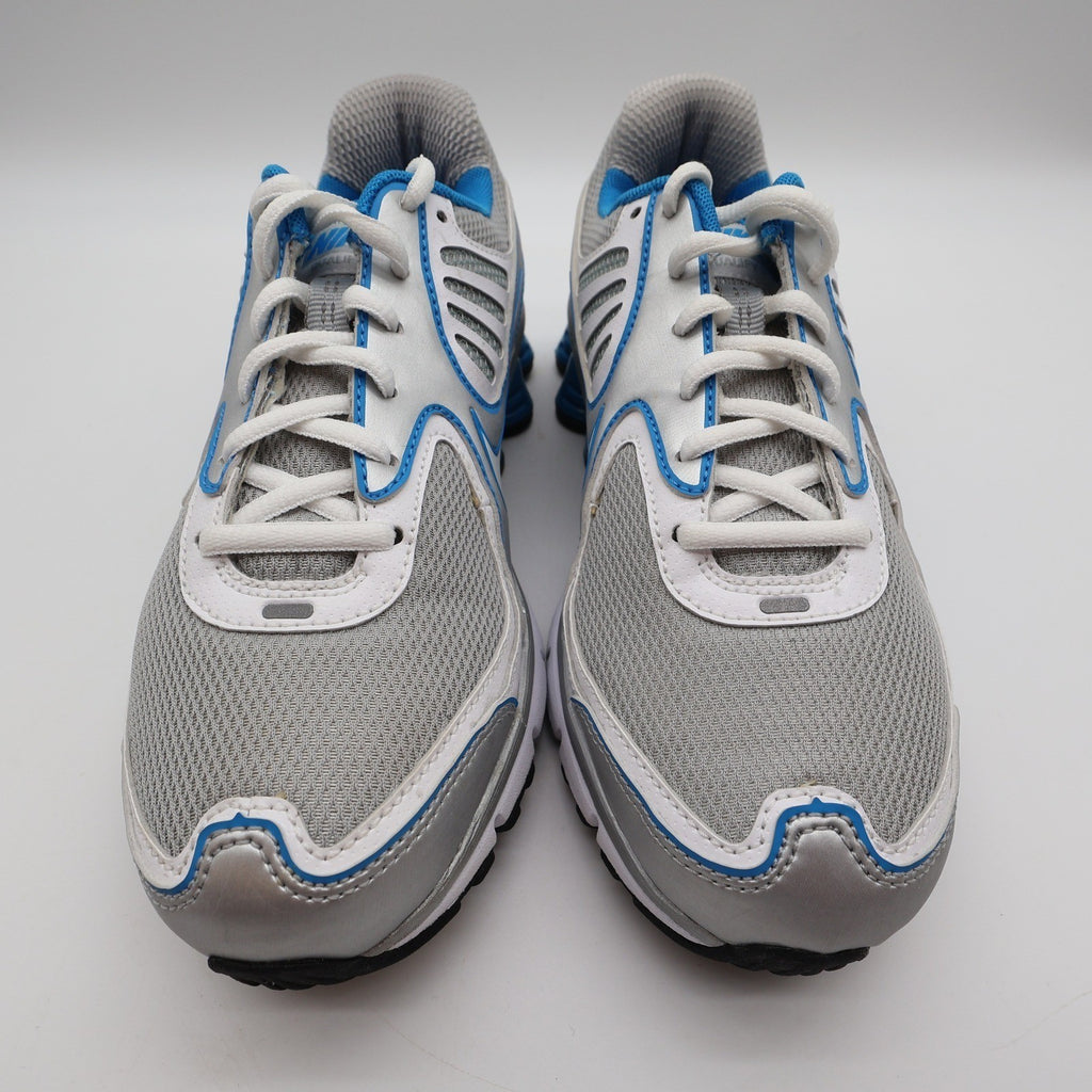 Nike Shox Qualify+ Womens 7 Silver Blue Running Shoes 396658-002 Y2K Style - take2supply