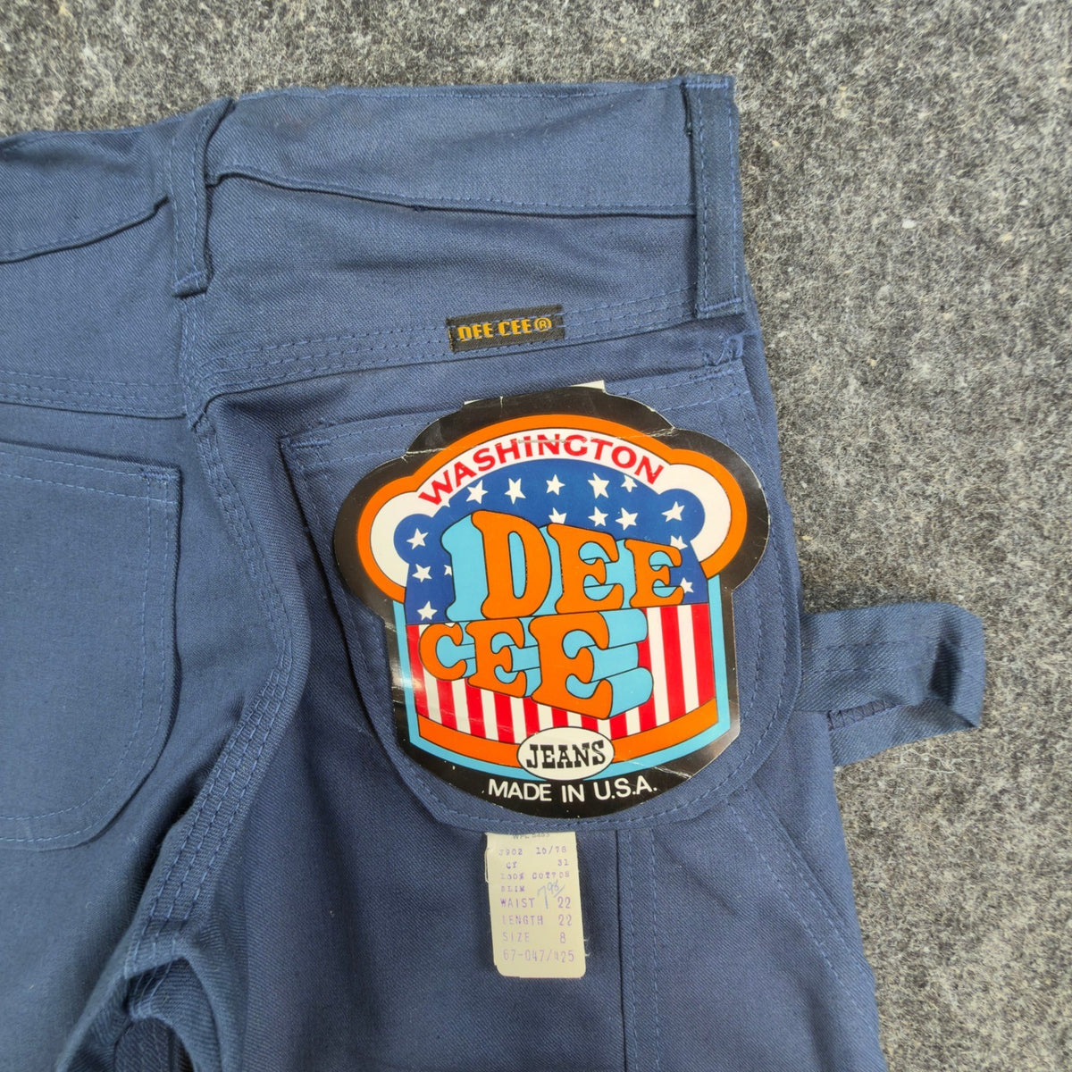 Dee Cee Vintage 70s Painter Pants Boys 8 Slim Blue USA Made NOS NWT 22x22 - take2supply