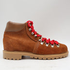 Walker Hiking Boots Kids 4 Vintage 70s Brown Suede Red Laces Pliotuf USA New - take2supply