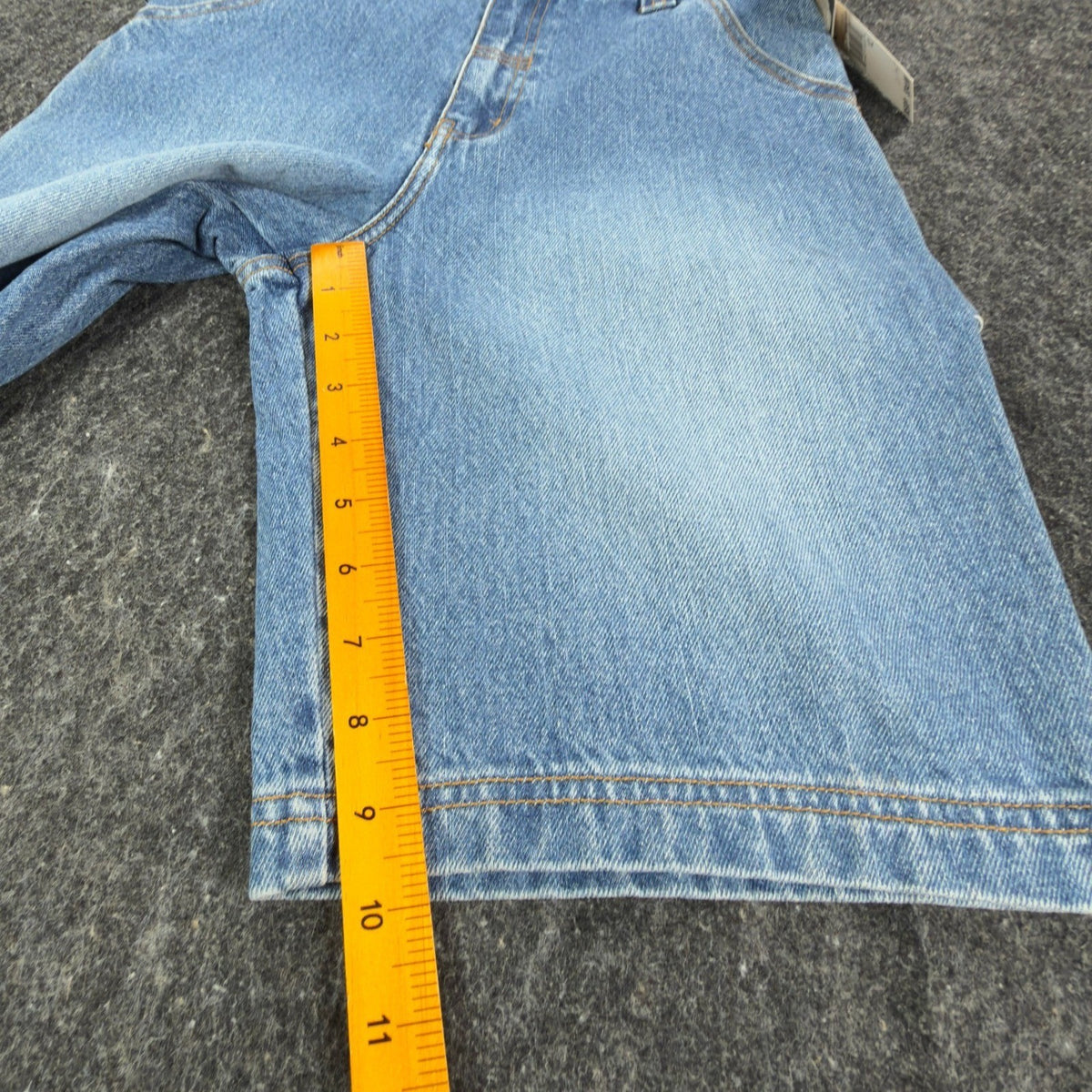 John Deere Y2K Carpenter Shorts Kids 12 Blue Denim NWT Stone Wash Workwear Denim - take2supply