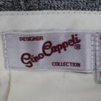 Gino Cappeli Trousers Mens 32 Vintage 90s Gray Pleated Romano Dress Pants NEW - take2supply