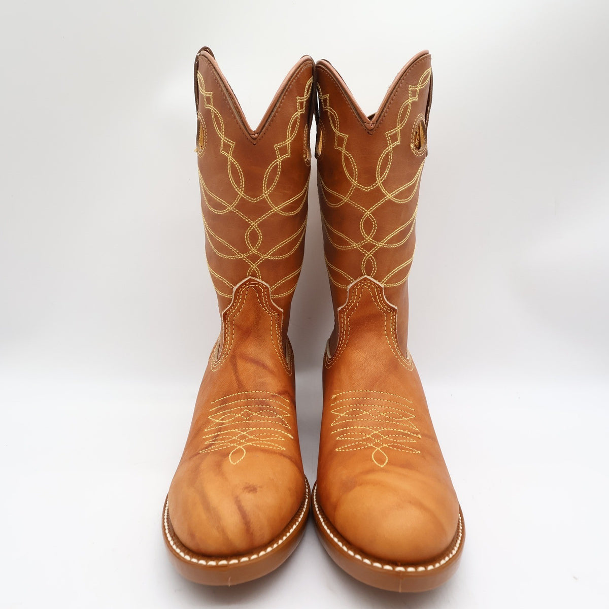 Acme Vintage Cowboy Boots Kids 3.5 D Russet Driftwood Leather New In Box - take2supply