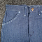 Young Maverick Vintage Boys 10 Reg Blue Flare Jeans Embroidered Pockets NWT - take2supply
