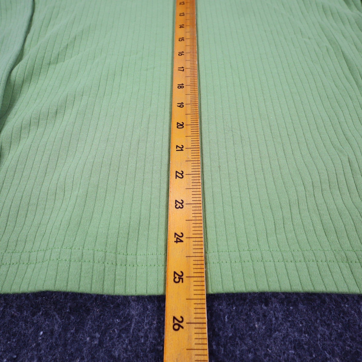 Nikki Mock Neck Top Small Y2K Granny Smith Green Ribbed Long Sleeve 44U5 NEW - take2supply