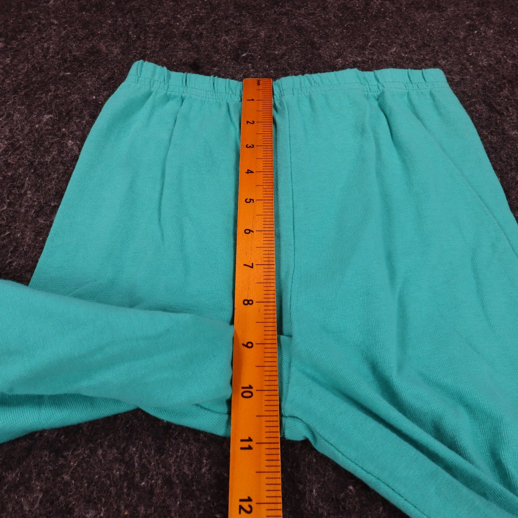 Hang Ten Leggings Medium Vintage 90s Teal Cotton Stretch Made in USA NWT - take2supply