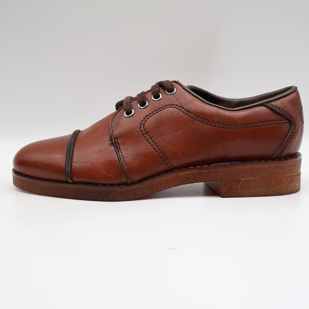 Walker Vintage Oxford Shoes Mens 6 D Brown Leather Deadstock Made in USA 2846 - take2supply