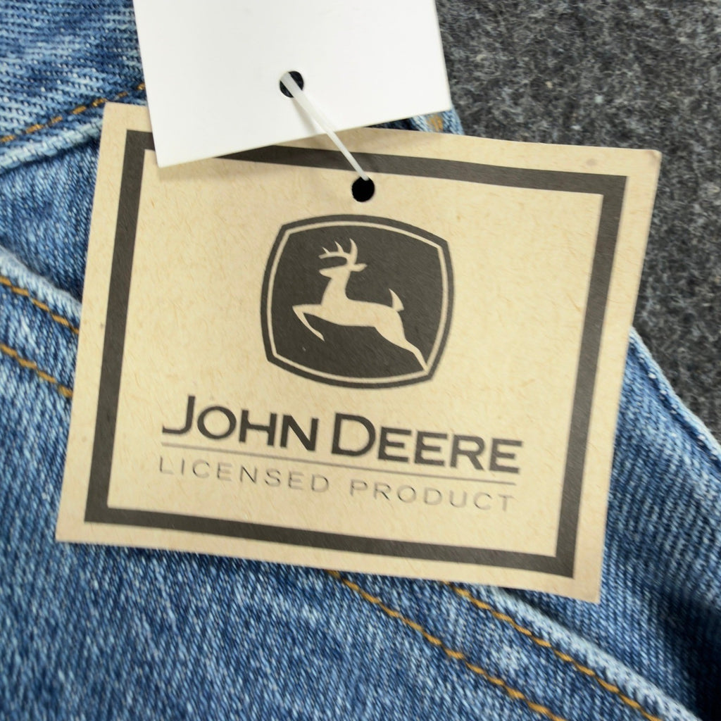 John Deere Y2K Carpenter Denim Shorts Boys 8 Stone Wash NWT Rugged Workwear - take2supply