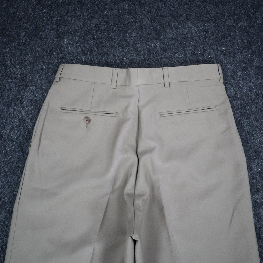 Levi's Travelers Dress Pants Mens 32x32 Vintage 90s Tan Wool Blend Pleated New - take2supply