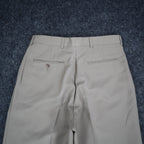 Levi's Travelers Dress Pants Mens 32x32 Vintage 90s Tan Wool Blend Pleated New - take2supply